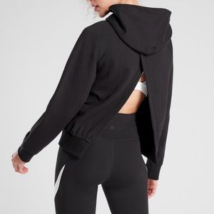 athleta Black Moonrise (Open Back) Hoodie